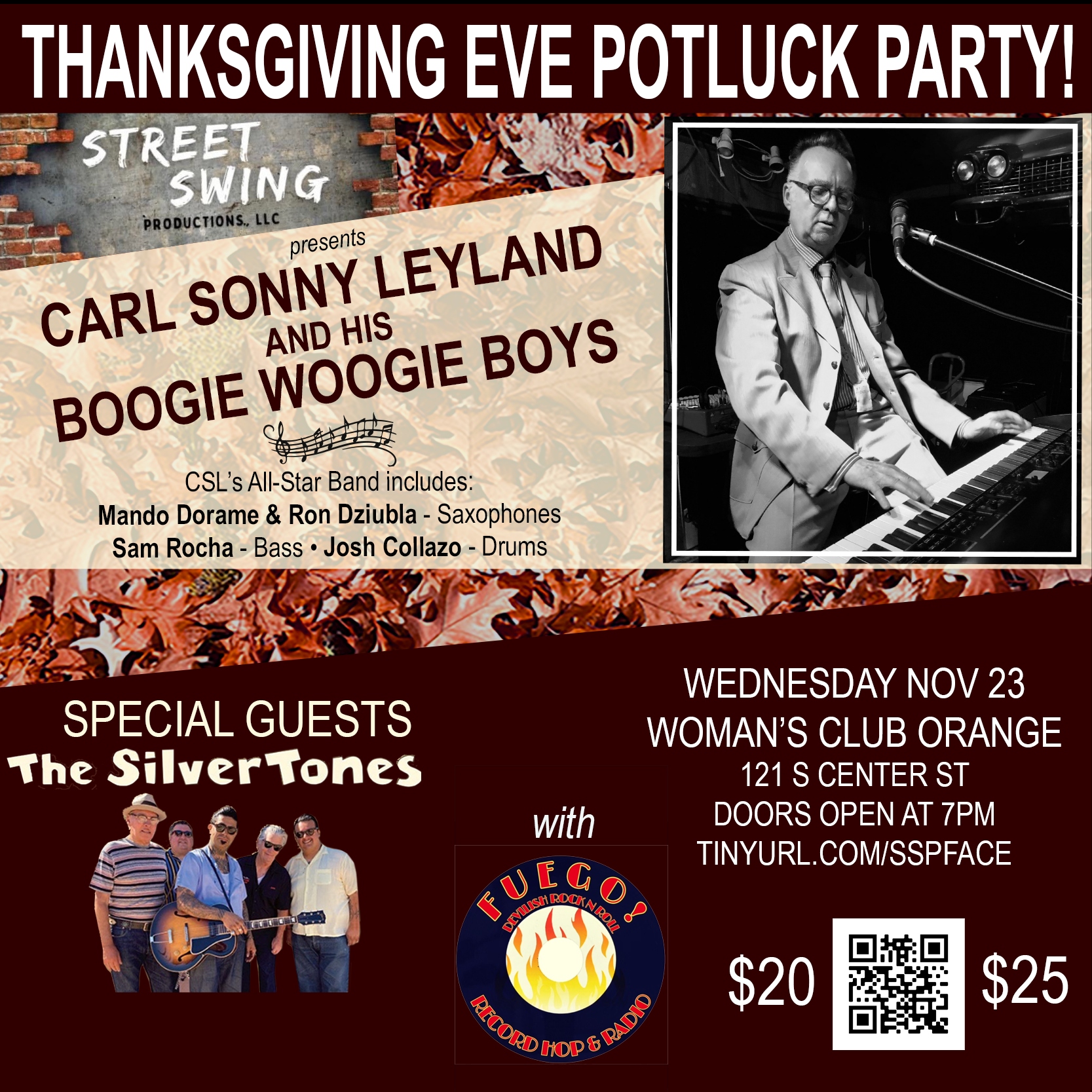 Carl Sonny Leyland's Thanksgiving Eve Potluck Party! - SwingDance.LA