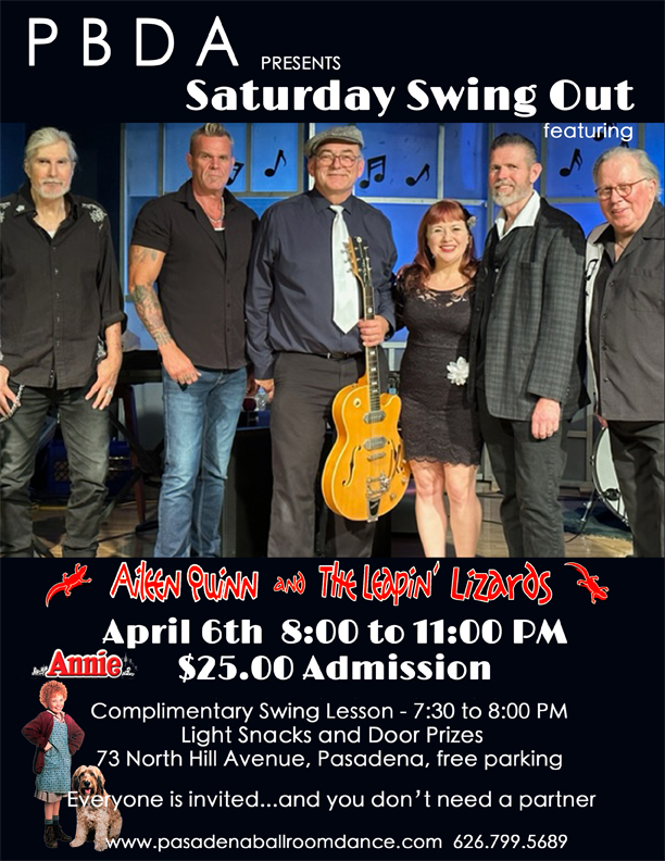 SATURDAY NIGHT, APRIL 6th it's AILEEN QUINN & THE LEAPIN' LIZARDS at ...