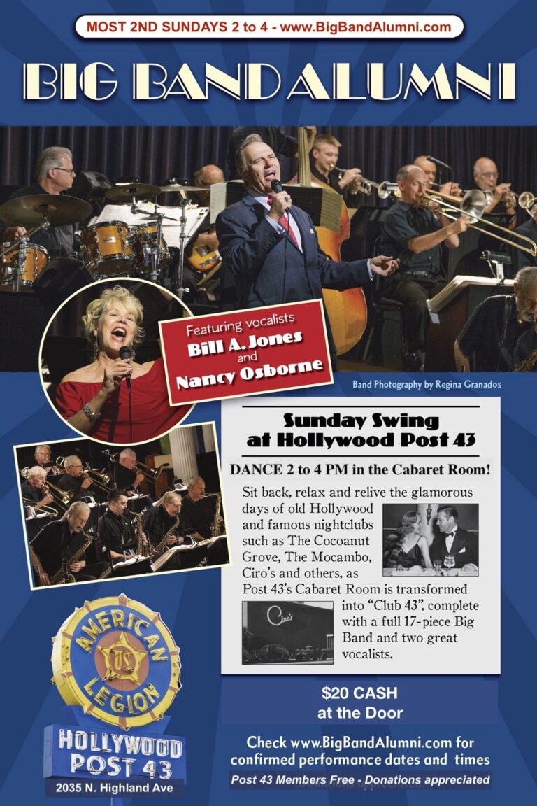 The Big Band Alumni Swings at Historic Hollywood Post 43