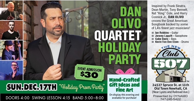 Dan Olivo Quartet Holiday Dance at CLUB 507 in Newhall