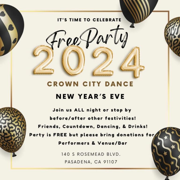 Free New Year's Eve party at Crown City Dance