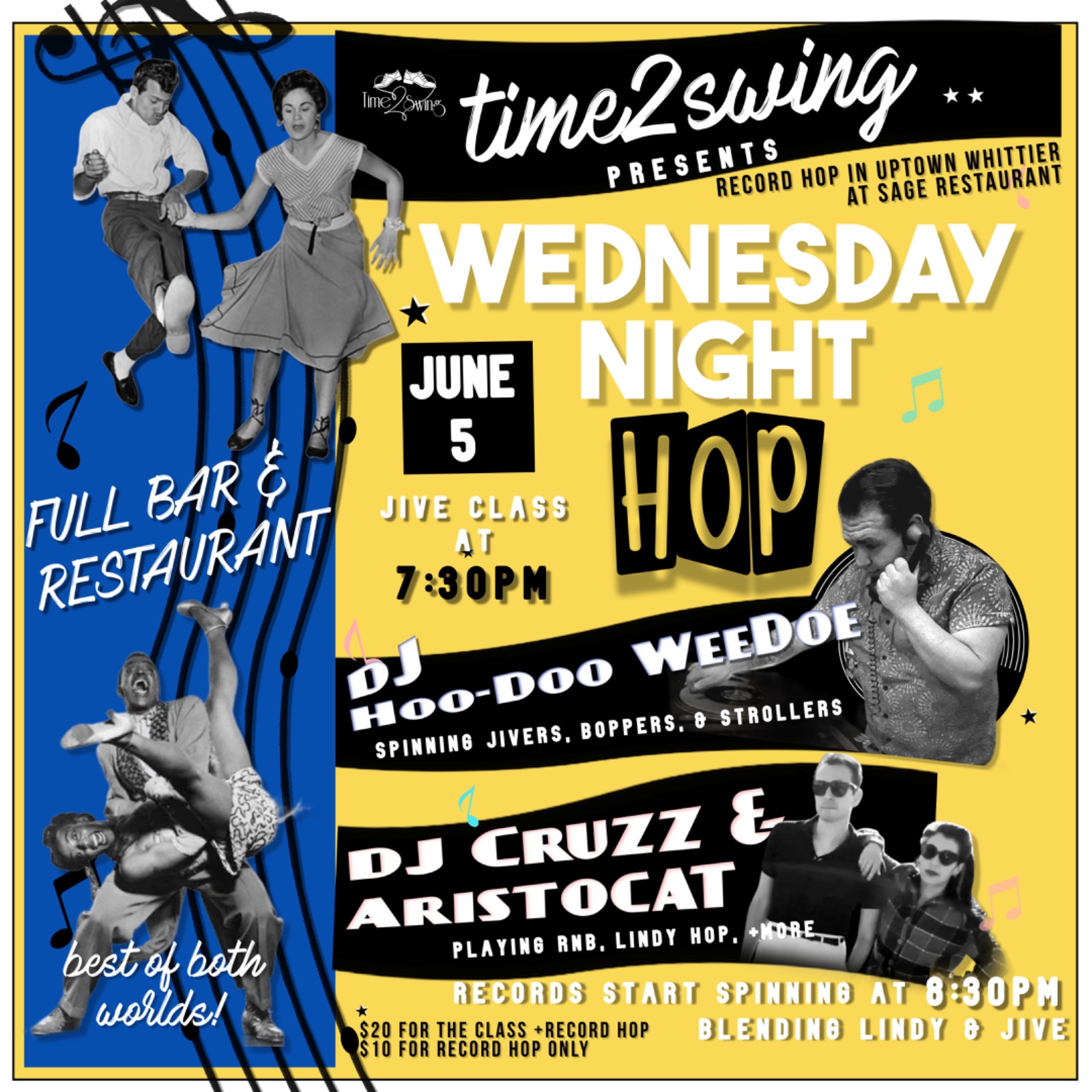 Wednesday Night Hop! Lindy & Jive record hop