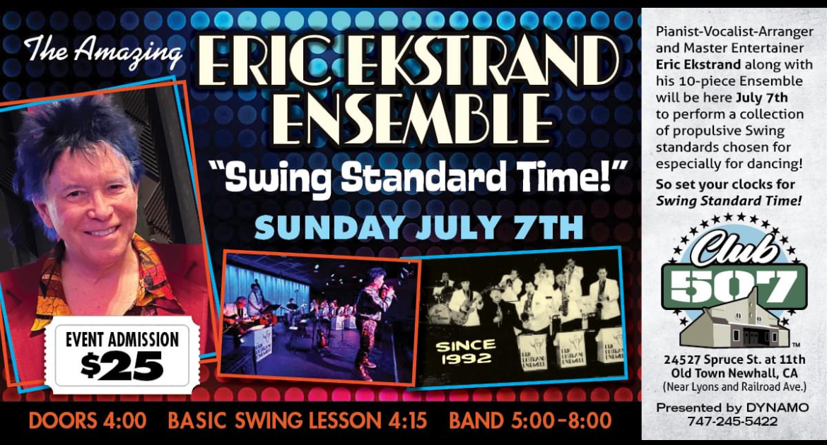 Eric Ekstrand Ensemble to Debut at CLUB 507 Newhall