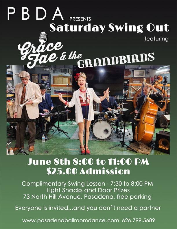 Grace Fae & The Grandbirds Onstage Debut at PBDA, This Saturday Night, JUNE 8th!
