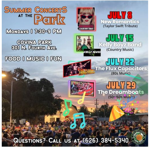 The Dreamboats – Summer Concert at Covina Park