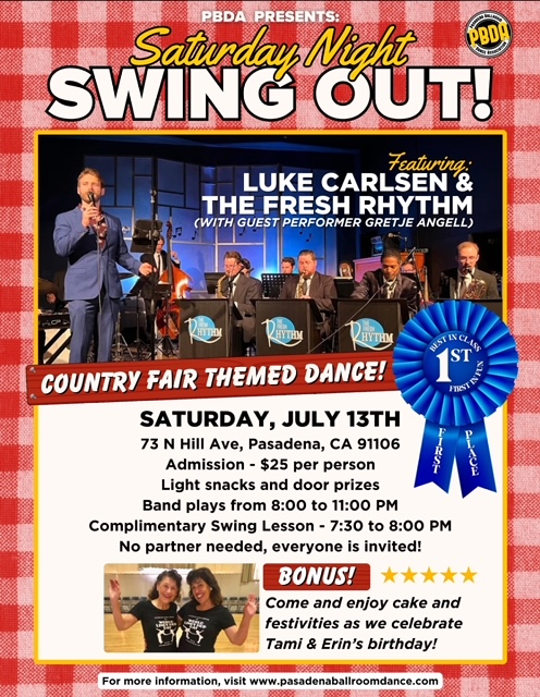 Country Fair-Summer Theme w/Luke Carlsen & The Fresh Rhythm (& Cake! In Celebration of Tami & Erin’s Birthday!)