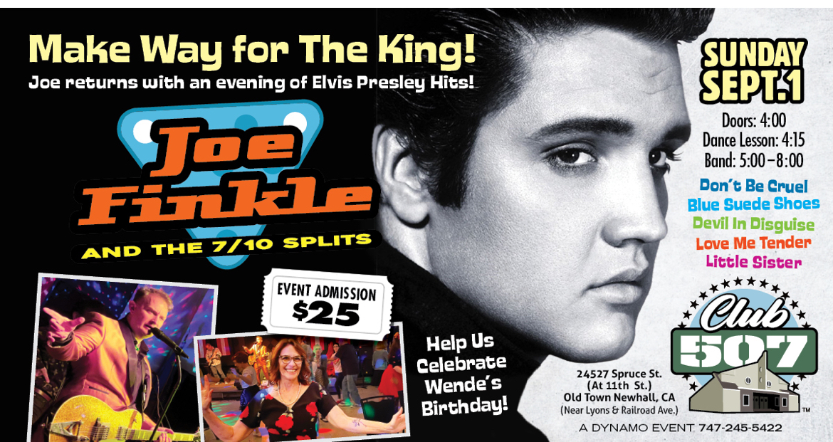 Joe Finkle & the 7/10 Splits bring Elvis to Club 507