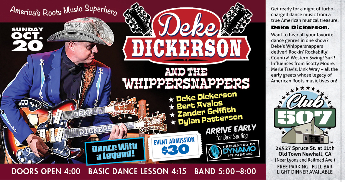 Deke Dickerson & the Whippersnappers Debut at CLUB 507 Newhall