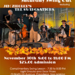 Jim Ziegler’s SWINGSATIONS- SATURDAY NIGHT, NOV. 30th, at PBDA!