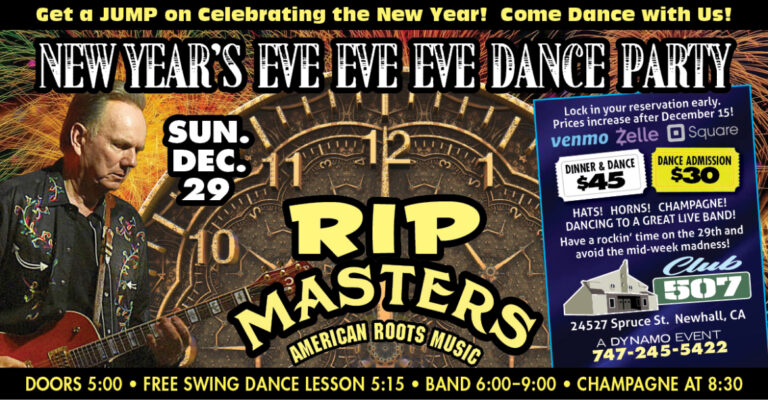 NEW YEAR’S EVE EVE EVE with Rip Masters