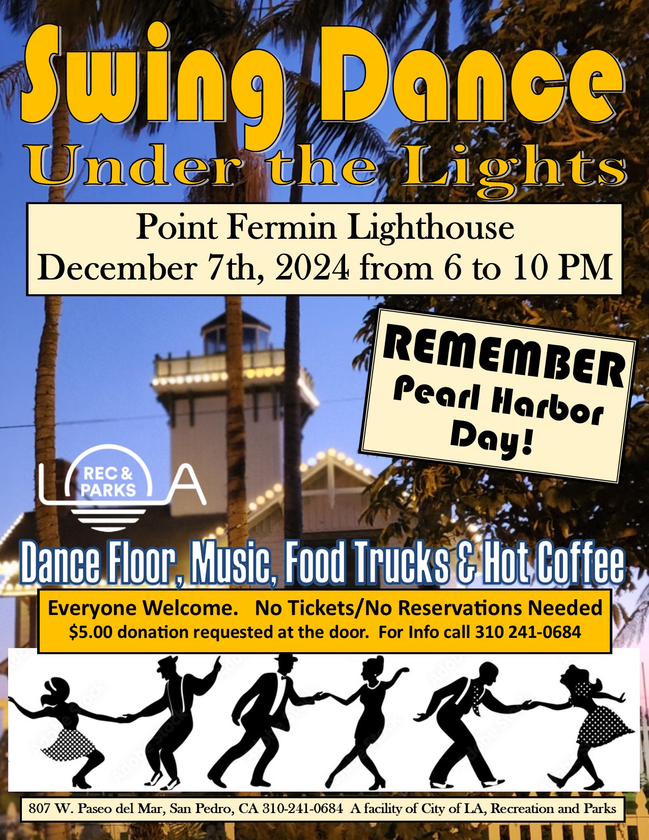 Swing Dance Under the Lights at Point Fermin Lighthouse