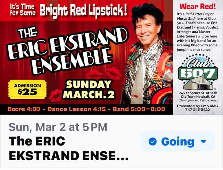 Eric Ekstrand Ensemble Return to Club 507 Newhall