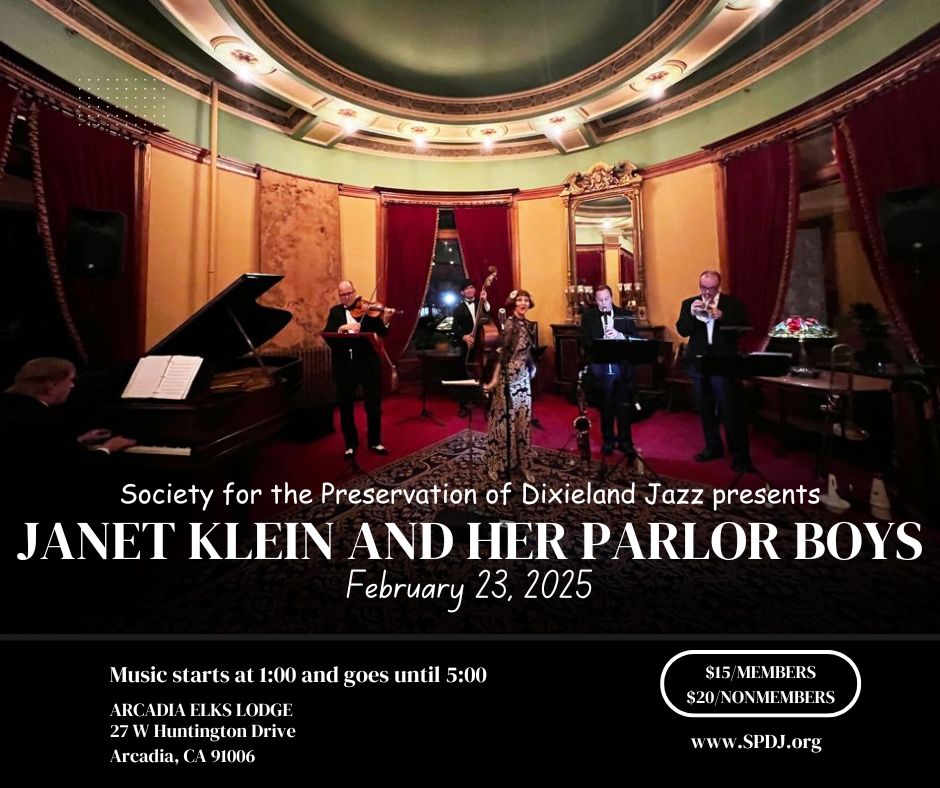 Janet Klein and her Parlor Boys at Society for the Preservation of Dixieland Jazz