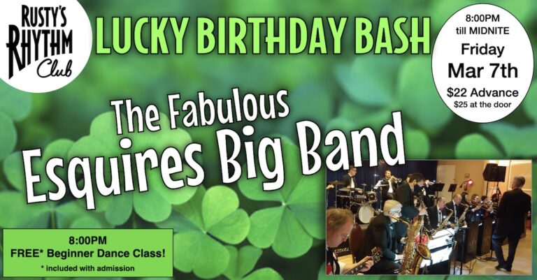 THE FABULOUS ESQUIRES BIG BAND at Rusty’s Rhythm Club